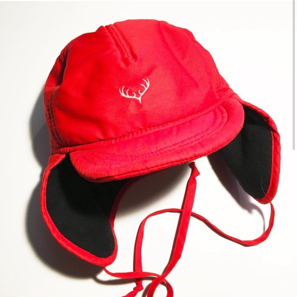 🎉HP🎉: Cheery Red Earflap Cap w polyfleece lining